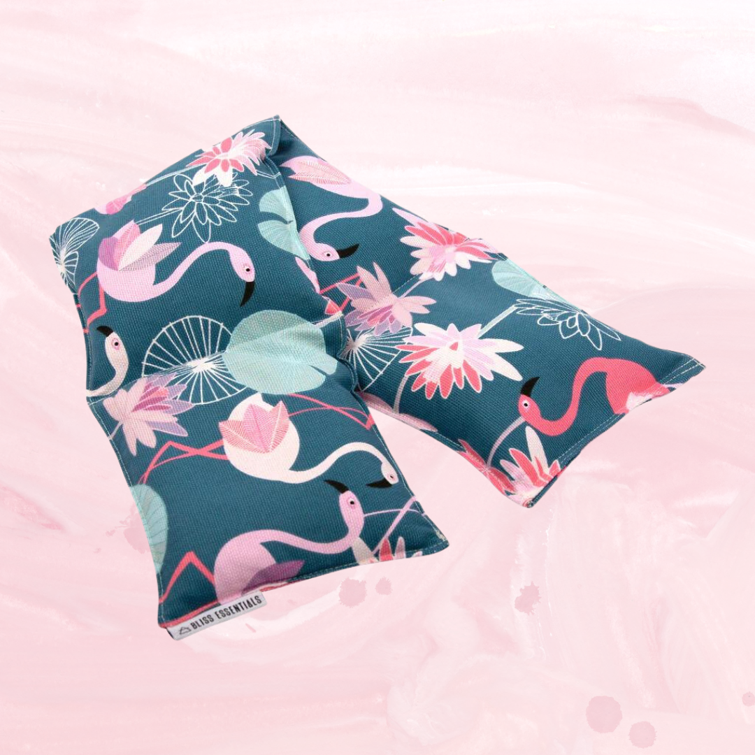 Neck & Shoulder Wrap Around Heat Pack - Flamingos