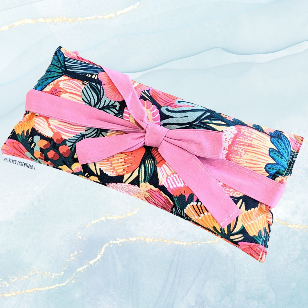 Wrap Around Tie On Heat Pack - Pink Waratah